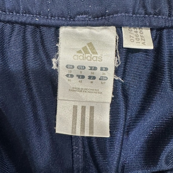 Retro Adidas Navy Blue 3 Stripe Track Pants Women’s Size Small 2006 - Picture 5 of 7